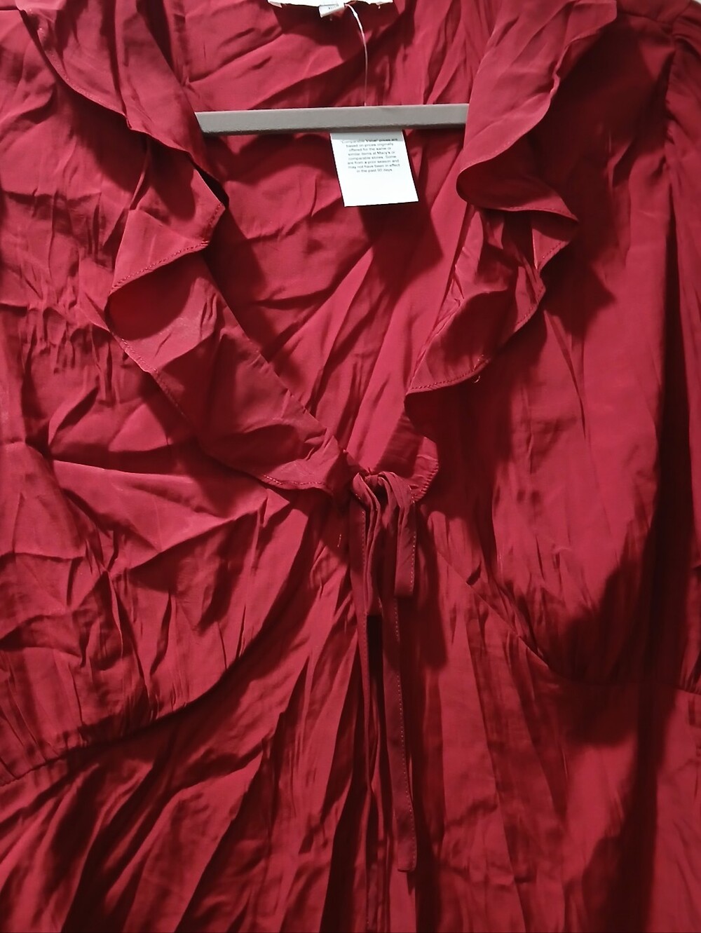 Rose+olive Nwot burgundy Xl top
